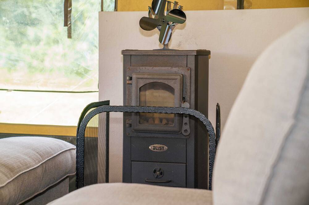 Spacious safari tents with unspoilt views of the Malvern Hills in Castlemorton, Worcestershire