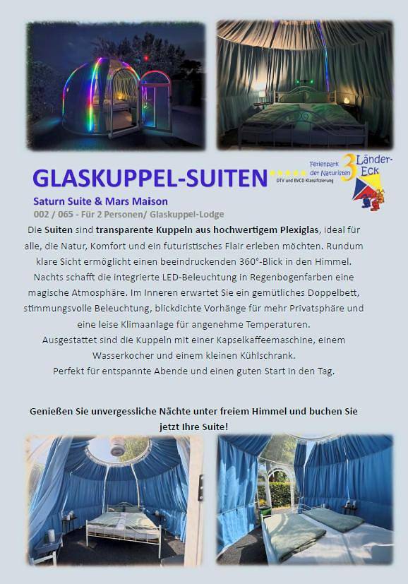 Zelt für 2 Personen, mit Terrasse und Whirlpool sowie Garten und Sauna in Neuenburg am Rhein
