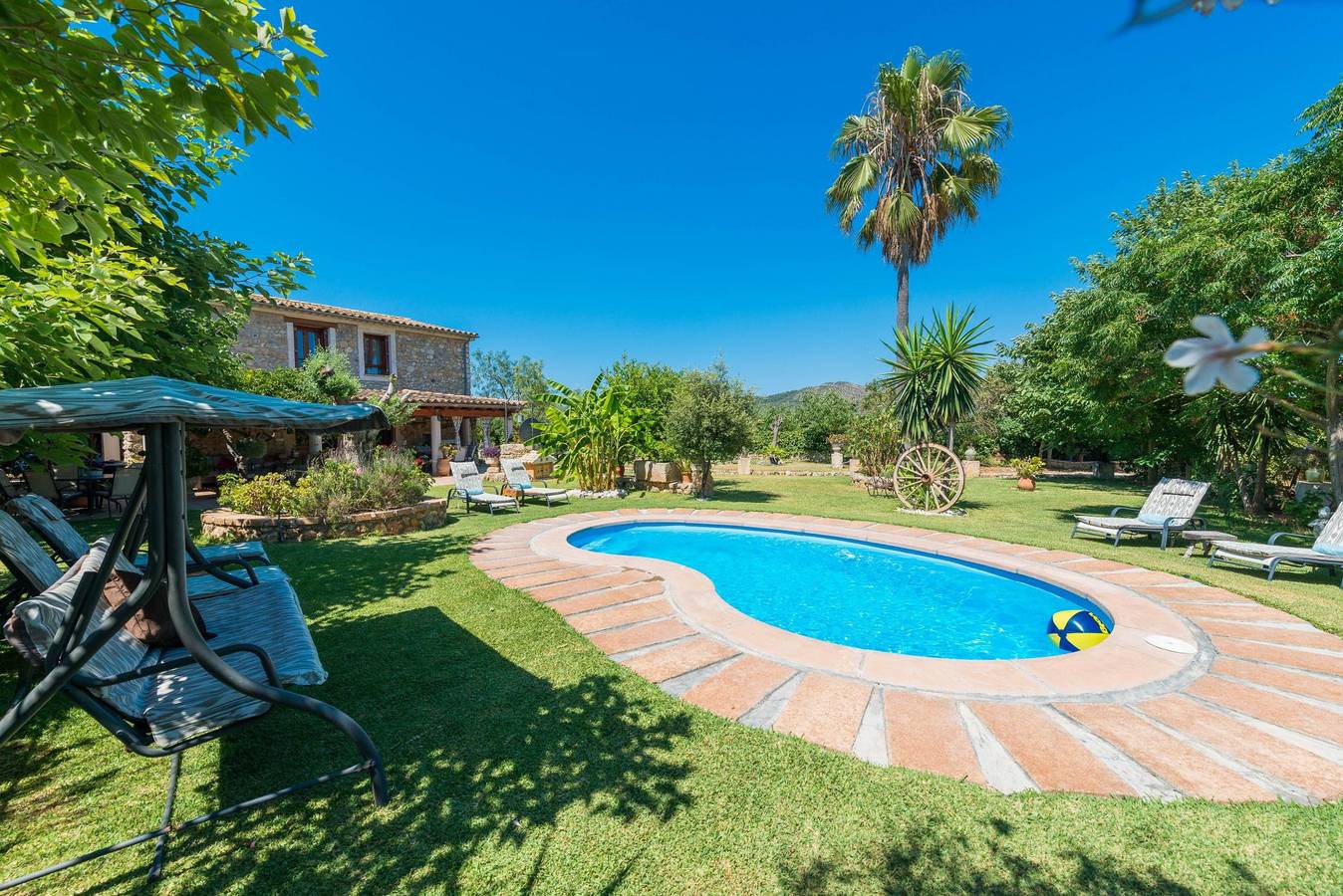 Finca Can Diego - Ferienhaus mit privaten Pool in Inca. Wifi gratis in Inca, Mallorca Inselmitte