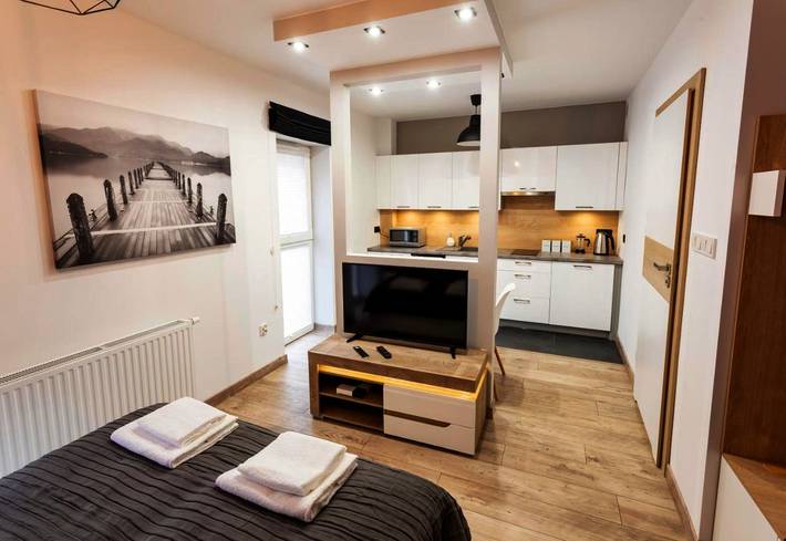 Apartament wakacyjny dla 2 osób, z widok w Szczawno-Zdrój