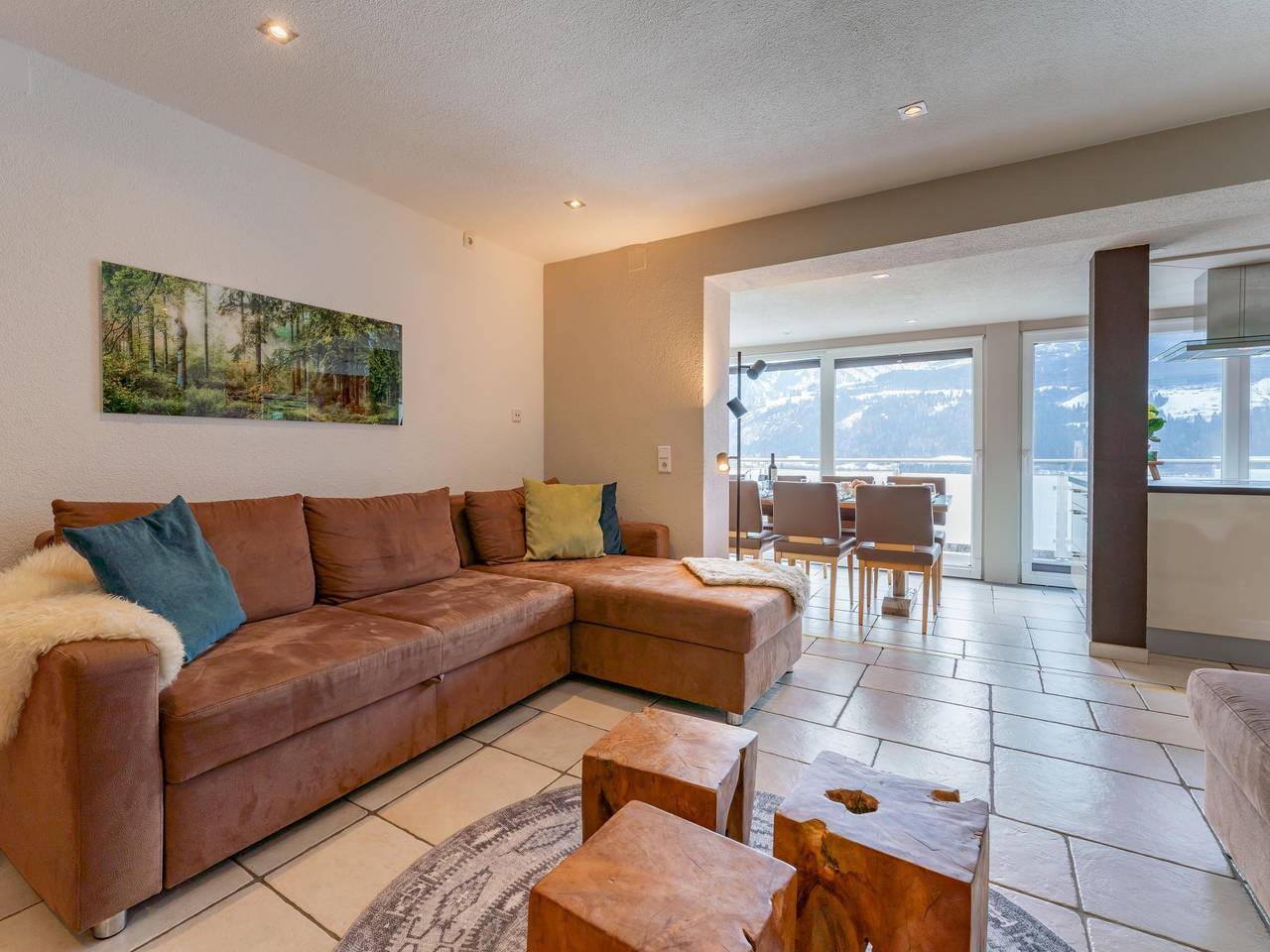 Ganze Wohnung, Wohnung mit heller offener Küche mit Aussicht in Piesendorf, Pinzgau