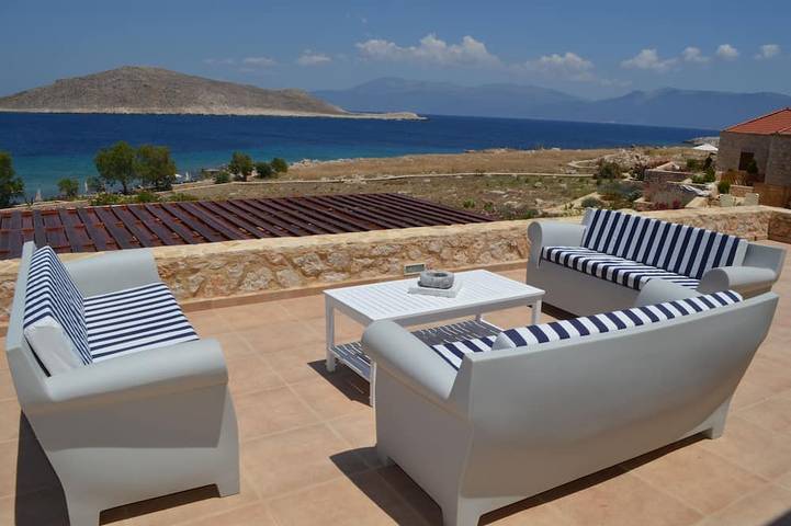 Ferienhaus für 6 Personen, mit Garten auf Chalki