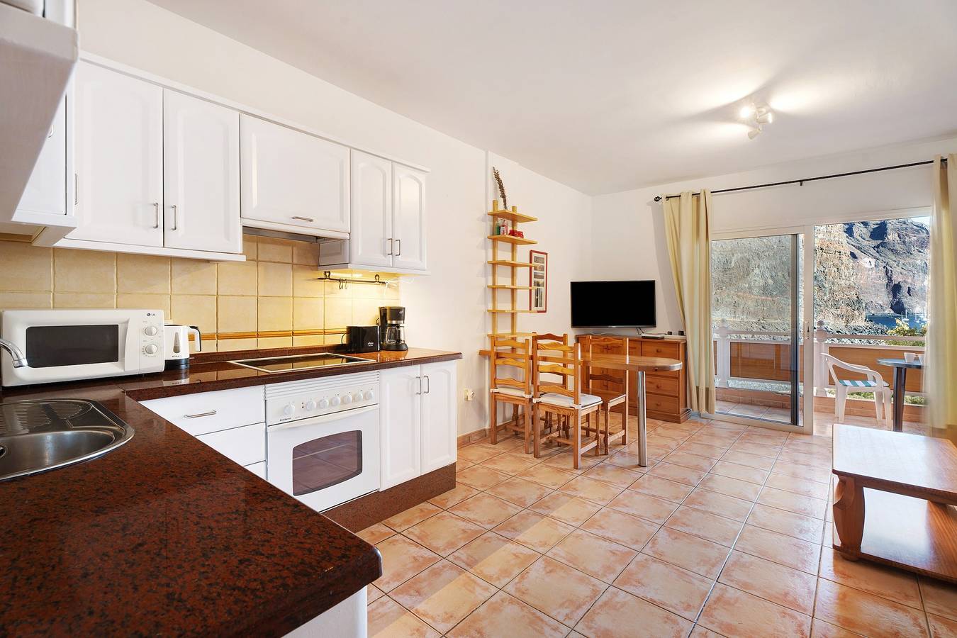 Appartement entier, Appartement de vacances "Playita" avec vue sur la mer, terrasse privée et Wi-Fi in Valle Gran Rey, La Gomera