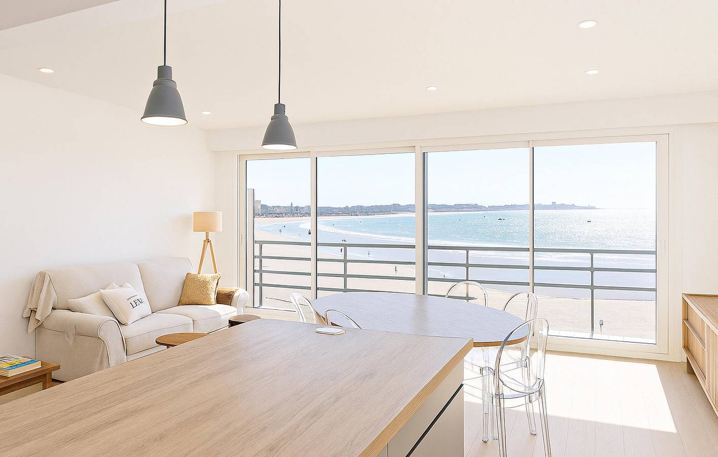 Appartement de vacances entier, Appartement avec vue sur la mer, Wi-Fi et parking, à seulement 100 mètres de la Grande Plage in Les Sables-d'Olonne, Vendée