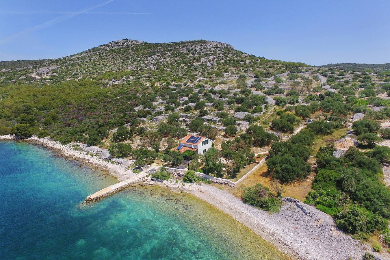 2-Zimmer-Haus am Strand Bucht Donje More, Pasman K-8413 in Tkon, Pasman