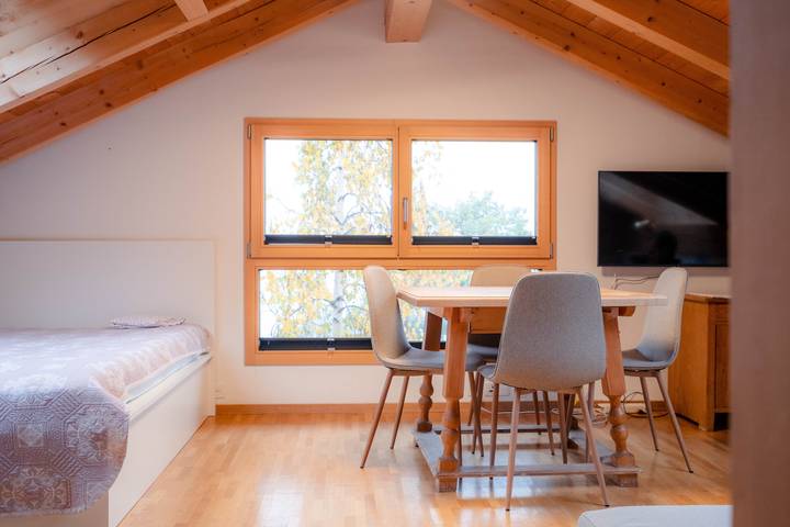 Ferienwohnung für 3 Personen, mit Terrasse und Sauna, kinderfreundlich in Graubünden - 2