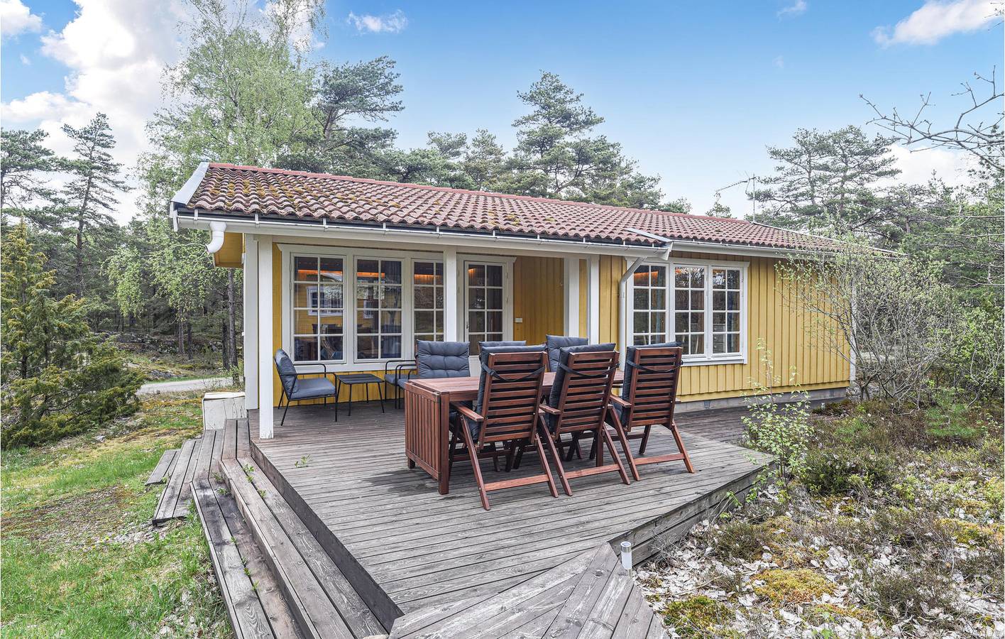 Hus för 6 Personer, med terass och trädgård