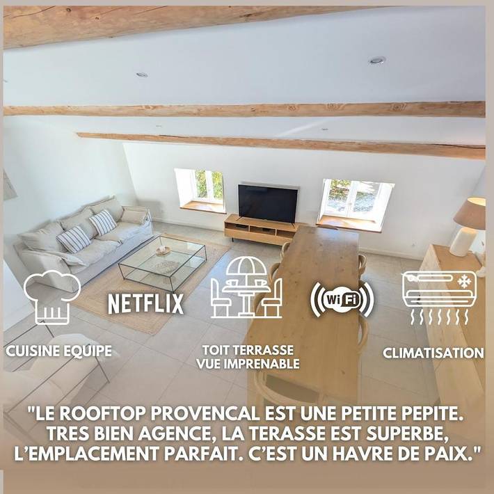 Gîte pour 6 personnes, avec balcon et vue à Taulignan