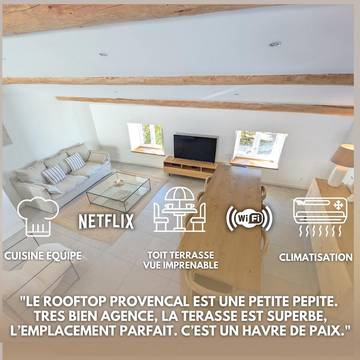 Gîte pour 6 personnes, avec vue et balcon à Taulignan
