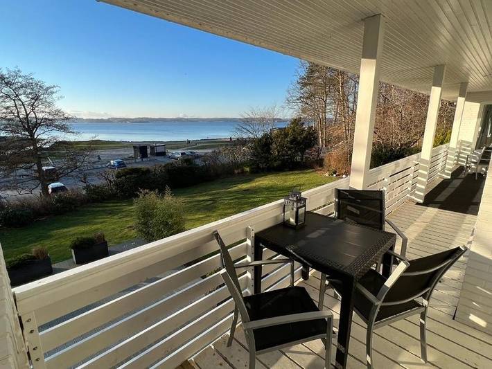 Ferienwohnung für 8 Personen, mit Balkon und Ausblick in Flensburger Förde