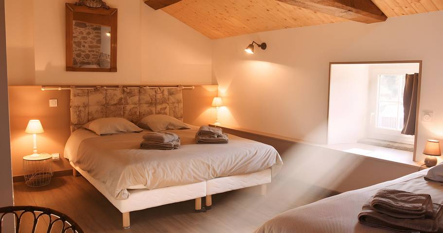 Chambre d’hôte pour 4 personnes, avec Jardin