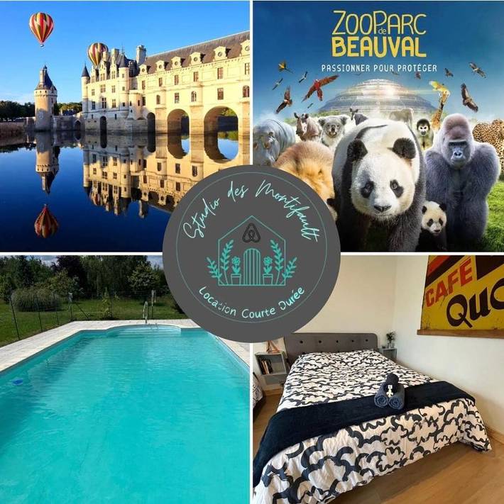 Location de vacances pour 4 personnes, avec piscine et jardin à Épeigné-les-Bois