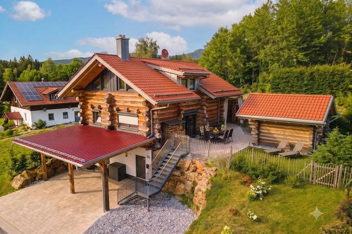 Chalet für 6 Personen, mit Garten und Sauna sowie Whirlpool in Spiegelau