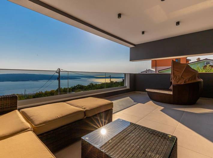 Villa für 8 Personen, mit Meerblick und Sauna sowie Balkon in Crikvenica - 3