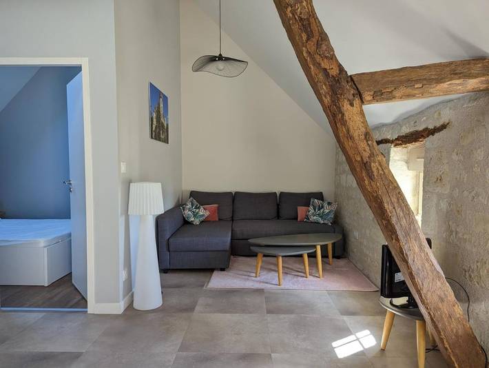 Gîte pour 5 personnes, avec jardin à Lerné - 3