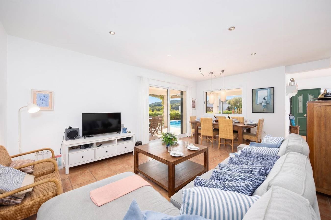 Villa für 8 Personen mit Terrasse in Coves Noves, Es Mercadal