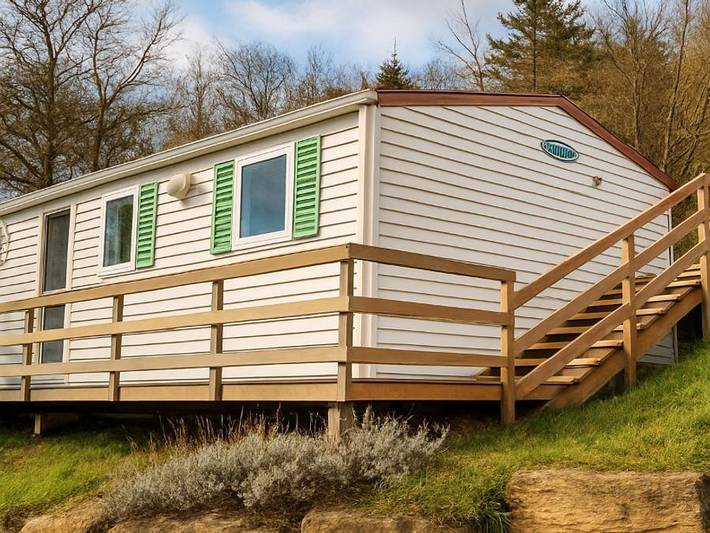 Camping La Bernede  - Mobilheim 6 personen - Large in Rennes-les-Bains, Regionaler Naturpark Corbières-Fenouillèdes
