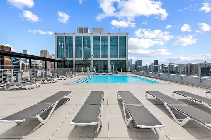 Apartamento de vacaciones para 2 personas, con jardín y piscina en Chicago