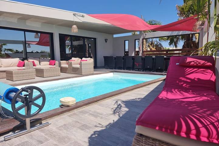 Villa pour 22 personnes, avec sauna ainsi que jacuzzi et jardin à Sète