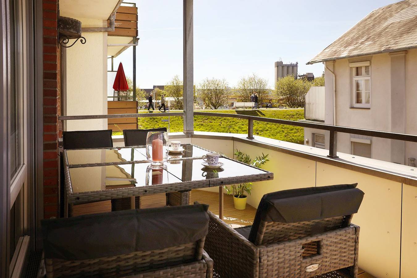 Ganze Wohnung, Hanseblick Büsum – zentral, Balkon & Blick Richtung Hafen in Hafen Büsum, Büsum