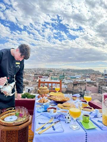 Maison d’hôte pour 2 personnes, avec terrasse et vue à Fès