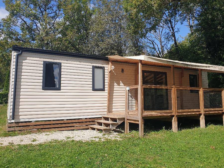 Camping Domaine de l'Epinette - Mobile home 7 persons - Family Xl 39 m² - air-conditioned in Châtillon (Jura), Jura