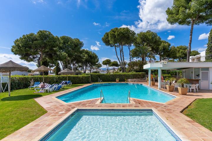 Apartamento para 3 personas, con jardín y balcón en La Cala de Mijas