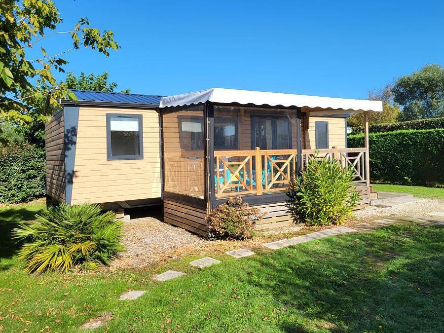 Camping du Domaine de l'Auzance - Mobilhome 6 personas - Confortable 3Ch 40m2 con terraza cubierta y semicerrada in Brem-sur-Mer, Valle del Loira