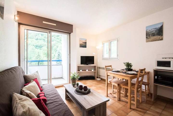 Studio pour 4 personnes, avec vue et balcon
