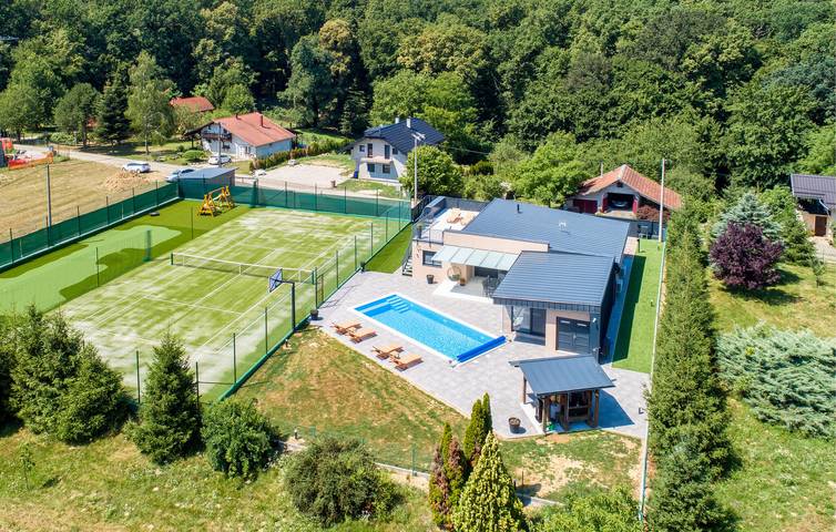 Ferienhaus für 9 Personen, mit Sauna und Ausblick sowie Garten, mit Haustier - 1