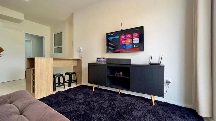 Casas e apartamentos de temporada para 4 pessoas, com balcão e vista e ainda piscina infantil and piscina em Palhoça