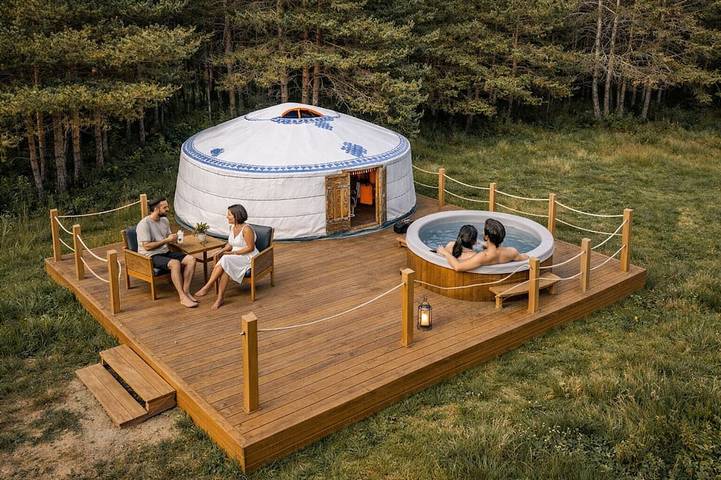 Gîte pour 4 personnes, avec Jacuzzi