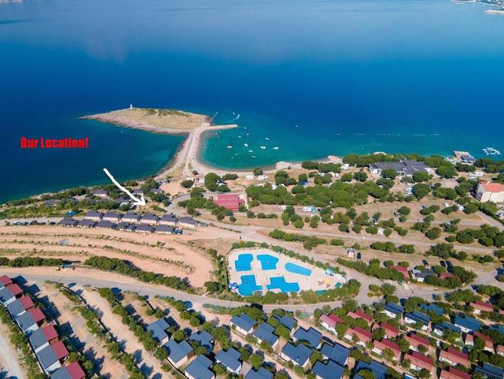 Camping pour 5 personnes, avec jardin ainsi que piscine et vue à Klenovica - 3