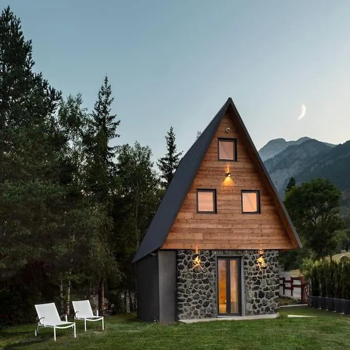 Chalet für 2 Personen, mit Garten und Ausblick - 1