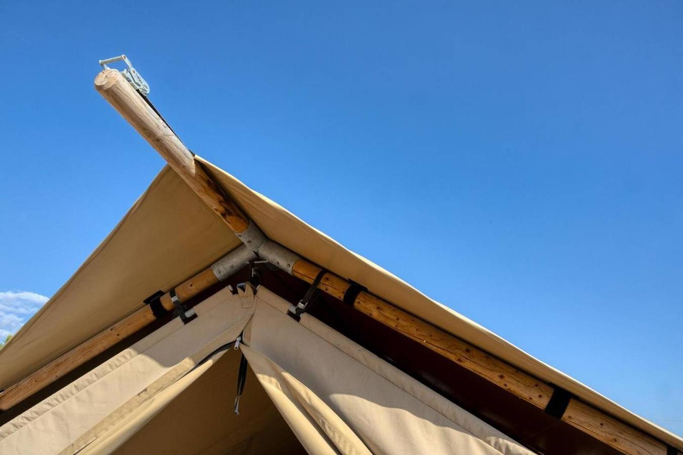 Caravan 'Masseria Prisuti - Tenda 1' con piscina condivisa, Wi-Fi e aria condizionata in Porto Cesareo, Golfo di Taranto
