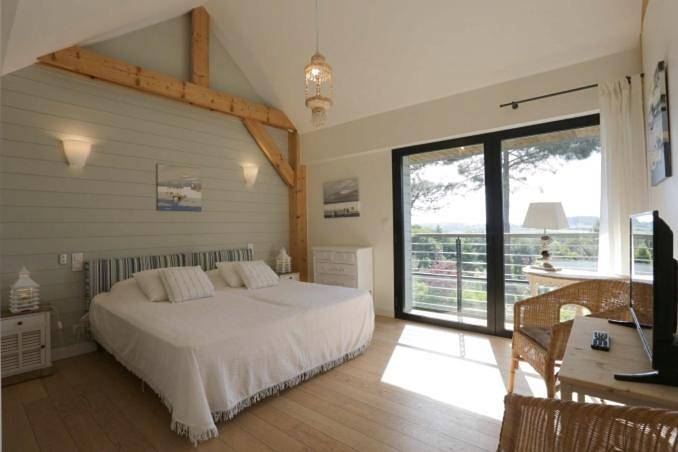 Maison d’hôte pour 2 personnes, avec piscine et sauna ainsi que vue et jardin à Baden (France) - 4