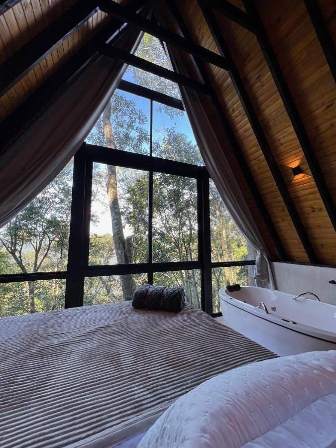 Casas e apartamentos de temporada para 2 pessoas, com jardim e vista e ainda sauna and terraço, com animais de estimação em Nova Petrópolis