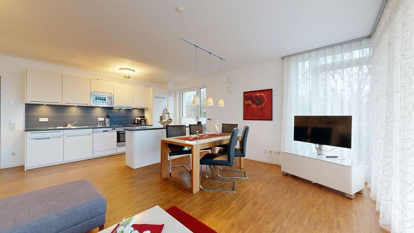 Ferienwohnung für 5 Personen, mit Balkon und Sauna im Ostseebad Binz