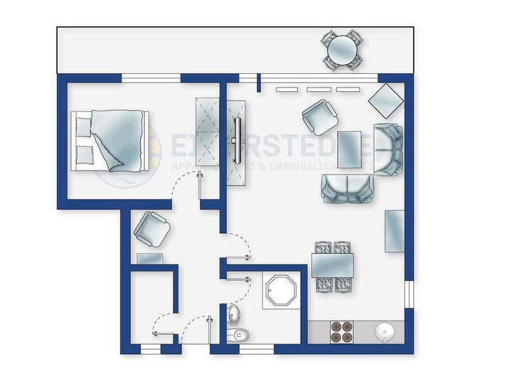Ganze Ferienwohnung, Wohnung 3 Kleine Möwe in St. Peter-Ording, Eiderstedt