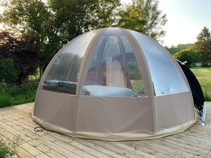 Tente pour 2 personnes, avec vue et jardin dans l' Eure - 3