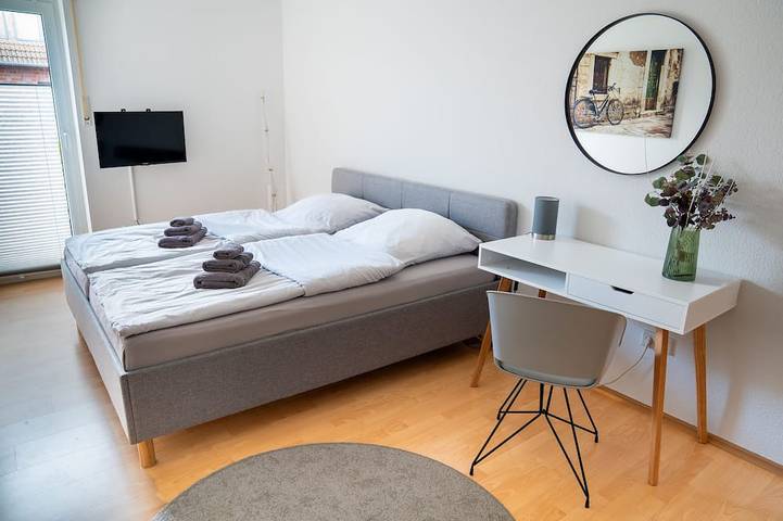 Ferienwohnung für 3 Personen, mit Terrasse und Garten
