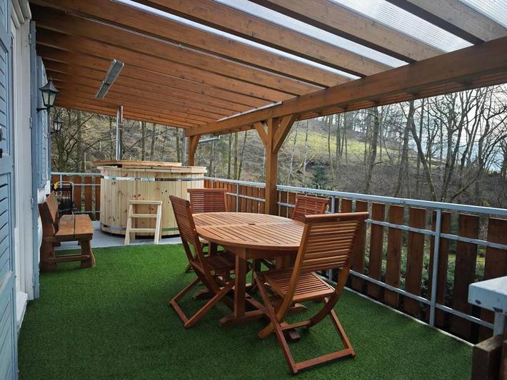 Chalet pour 6 personnes, avec jacuzzi et jardin