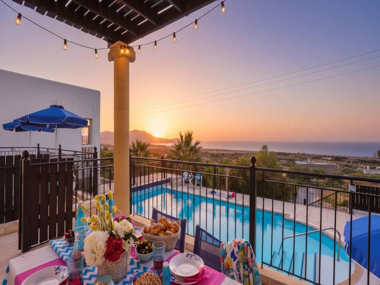 Poolvilla mit Meerblick in Kalathos, Rhodos