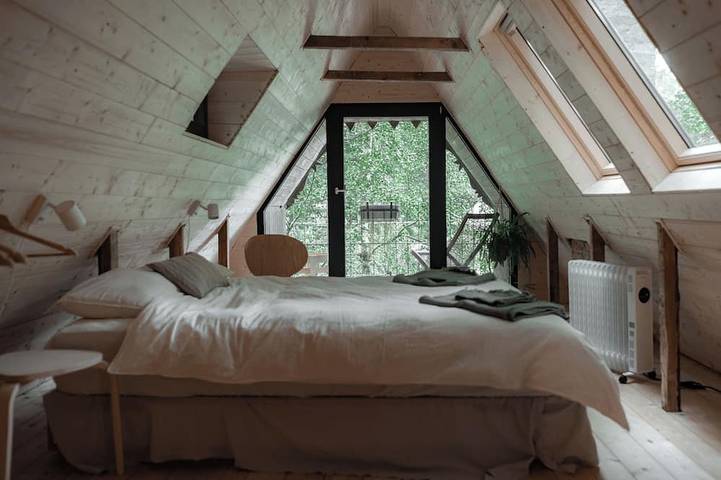 Blockhütte für 4 Personen, mit Garten und Balkon, mit Haustier - 1