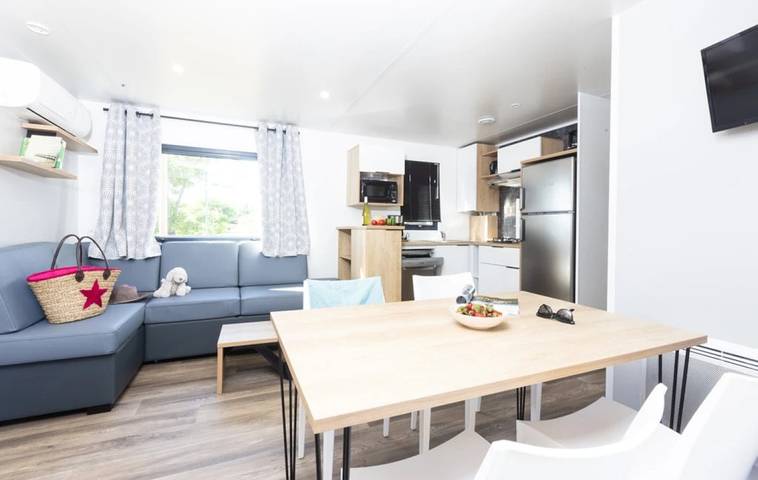 Mobil home pour 8 personnes, avec bassin pour enfant à Thégra - 4