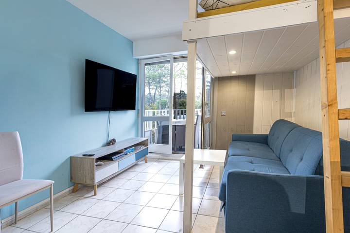 Ganzes Studio, Studio 'Le penon' (1 Min.) mit Balkon in Seignosse Océan, Seignosse