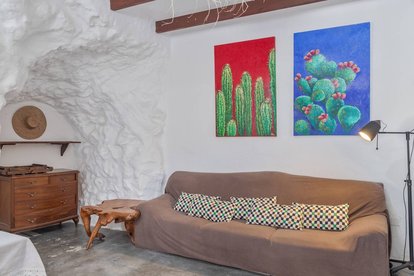 'Casa Cueva' con vistas a la montaña, terraza privada y jardín privado in Gáldar, Gran Canaria Norte