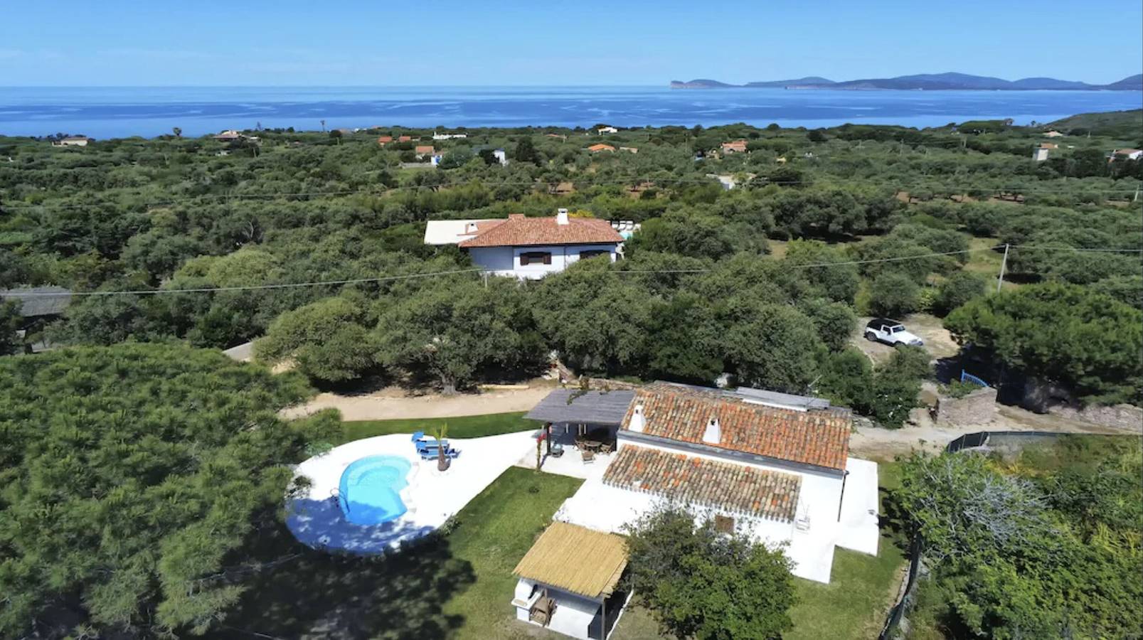 Cottage Asaje - See view and exclusive swimming pool in Sassari Province