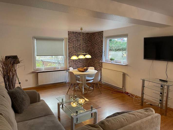 Ferienwohnung für 6 Personen, mit Terrasse und Garten sowie Ausblick