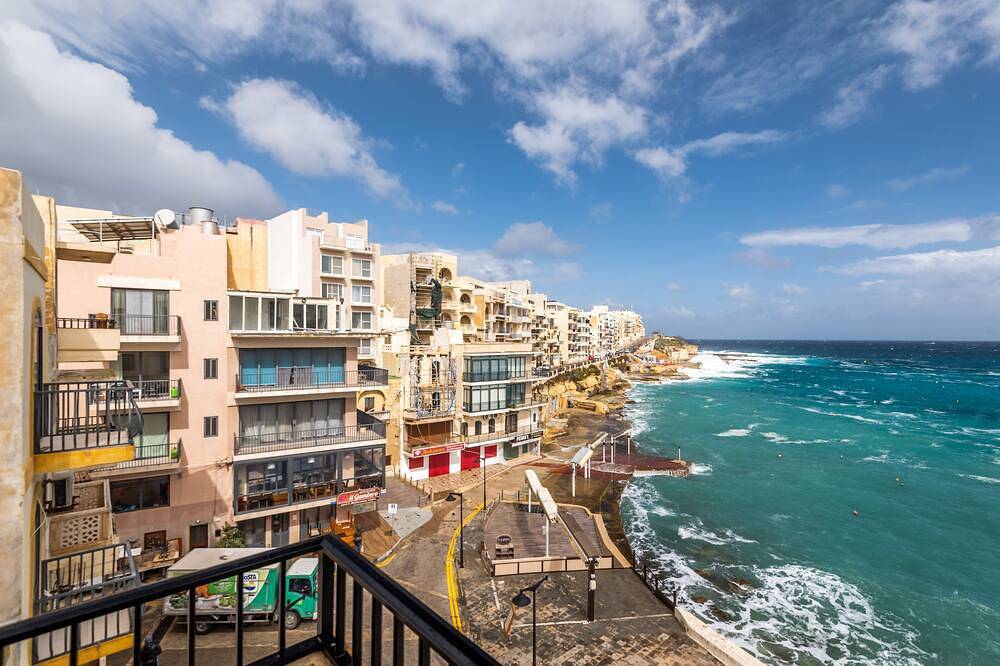 Ganze Wohnung, Phantastischer Meerblick von diesem Apartment für 2 Pers m. Balkon in Marsalforn in Marsalforn, Zebbug